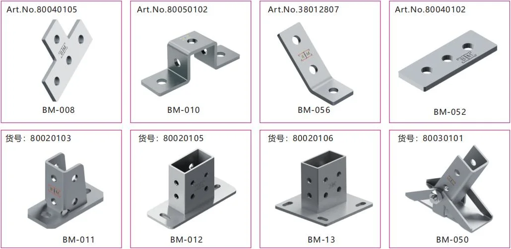 High Performance U Shape 90 Degree Angle Channel Unistrut Fittings