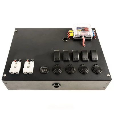 New Arrival 12V Control Box Power Control Box with Switches, Sockets and Circuit Breakers Good Quality for Automotive Application