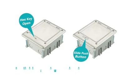 IP66 Outdoor Waterproof Floor Box with Switches and Sockets